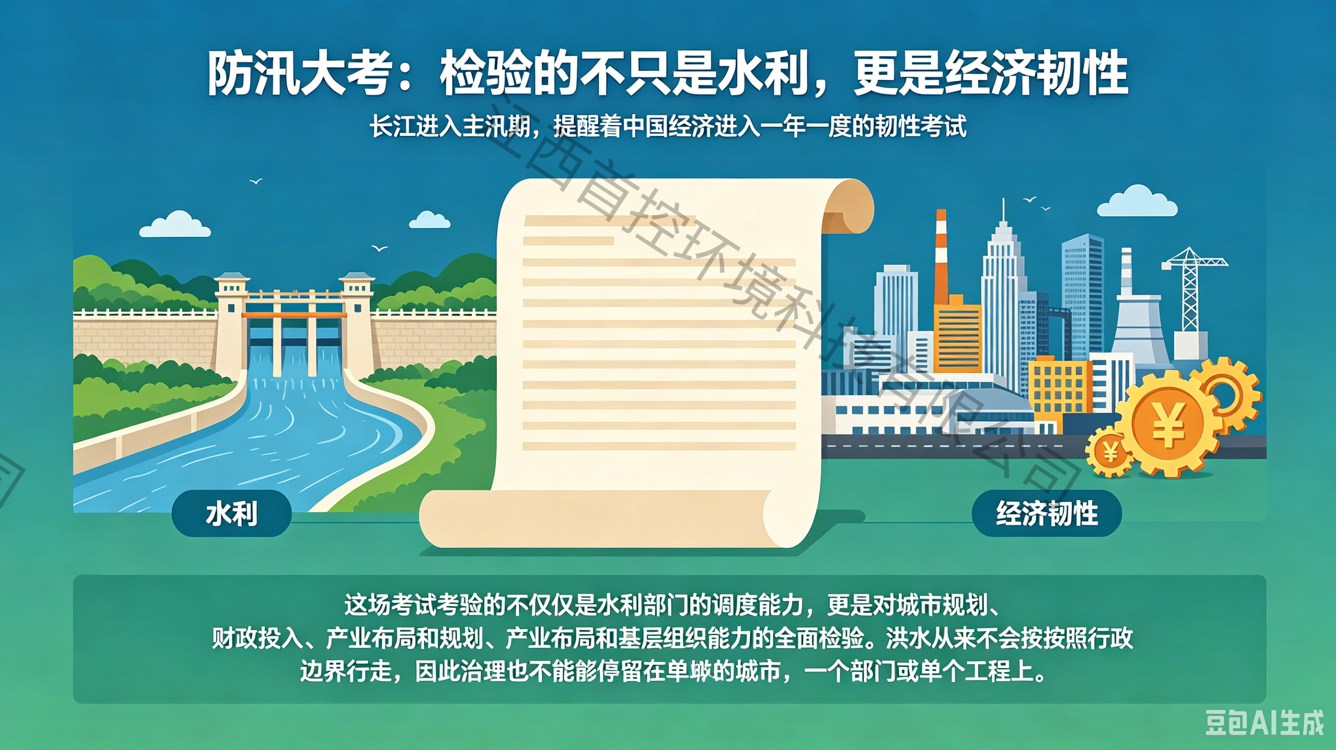 防汛不是“低频支出”，而是中国经济正常运转的底层保险